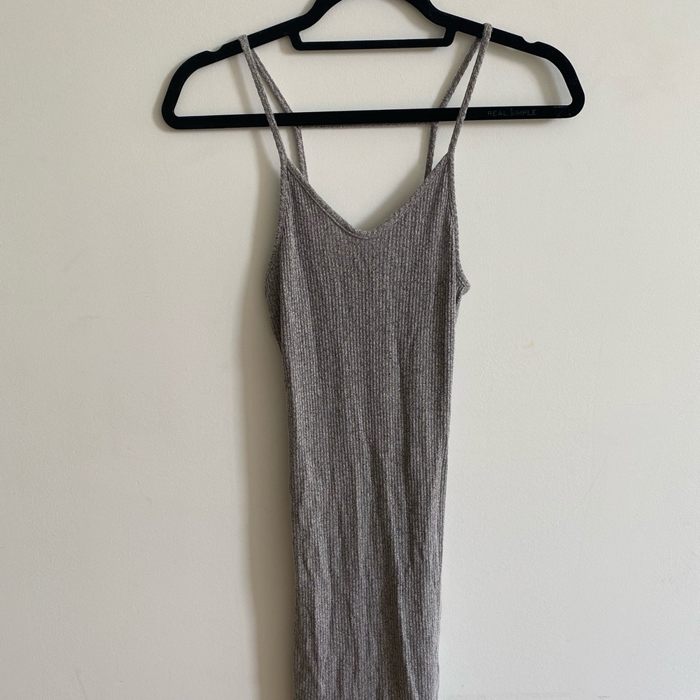 Topshop Ribbed Bodycon Midi Dress - Picture 2 of 5